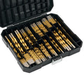 230pcs Titanium Coating HSS Drill Bit Set (3/64"-1/2") - size: HSS-230pcs
