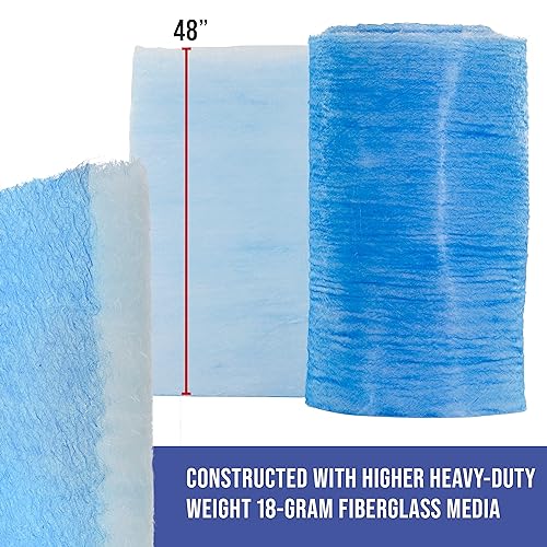Master Airbrush Elite Paint Spray Booth Exhaust Filter Roll 48" x 200' - size: 48 inches x 200 Feet