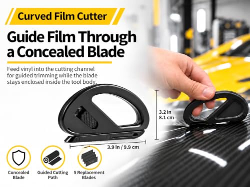 Vinyl Wrap Kit with 2000W Heat Gun, Car Wrap Kit and Window Tint Tools - color: yellow&black