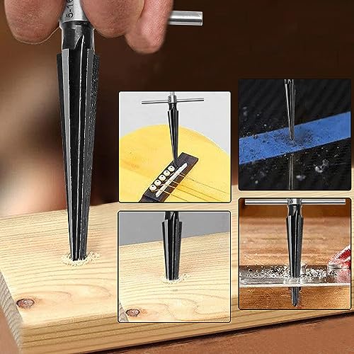 Tapered Hand Reamer Set, 3-13mm & 5-16mm 6 Flute Chamfer Reaming Tool