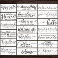 Welcome Stencil Welcome Stencils for Painting on Wood - style: Welcome