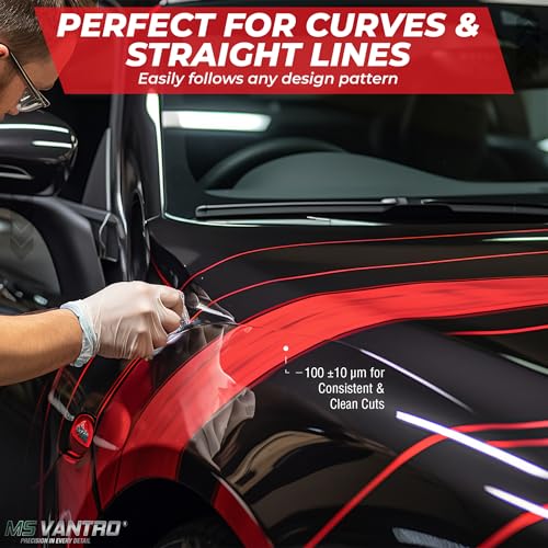 Premium Knifeless Design Line Tape 10m (32.8ft) Vinyl Wrap Cutting Tape Blade Free Precision Filament Cutting Tape for Car Wraps Graphics Motorcycle Boat & Marine Decals - color: 10m 32.8ft