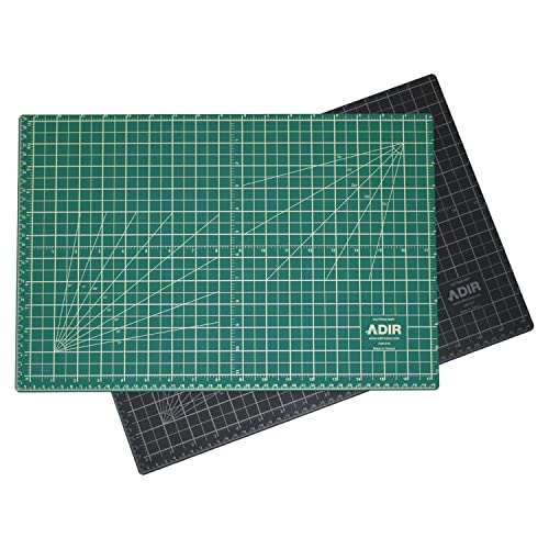 Adir Professional Self Reversible Healing Cutting Mat, 18 by 24-Inch, Green/Black - size: 24"L x 18"W