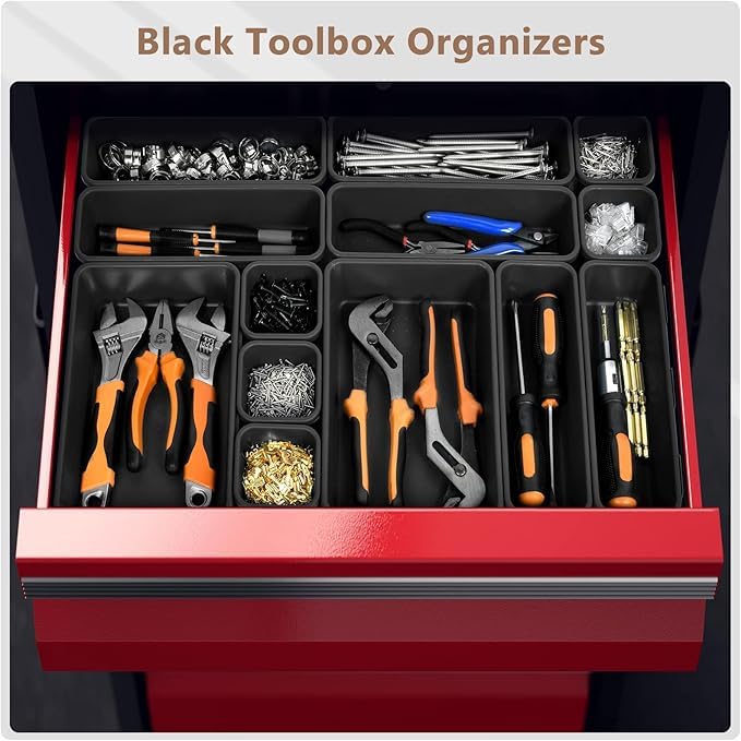 A-LUGEI 【🅻 𝟱𝗽𝗰𝘀】 Tool Box Organizer Garage Organization and Storage - size: 5pcs-L Size