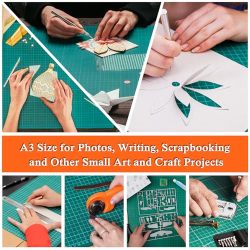 5 Pack Self Healing Sewing Mat, JIARON 12'' x 18'' Cutting Mats for Crafts, Double Sided 5 Layers Craft Cutting Mat for Sewing, Crafts, Scrapbooking Mat. - color: 5PCS