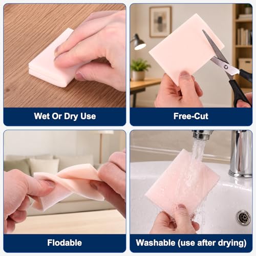 20Pcs 2500Grit Sanding Sponges, 4x2.8In Hook & Loop White - size: 2500 Grit