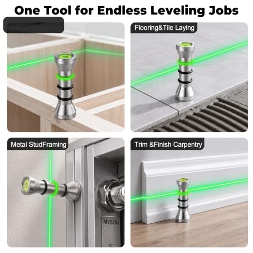 Laser Level Markers Pins Install Cabinets and Countertops Perfectly