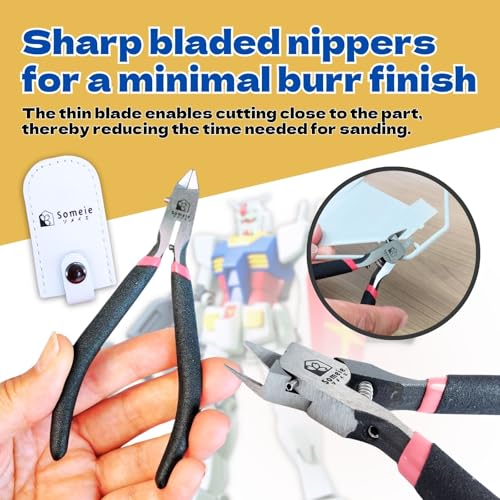 Plastic Model Display Items Set (Plastic Model Gundam Interlocking Display Base x2, Customization Stickers x2, Nippers) - style: Base x2, Stickers x2, Nippers