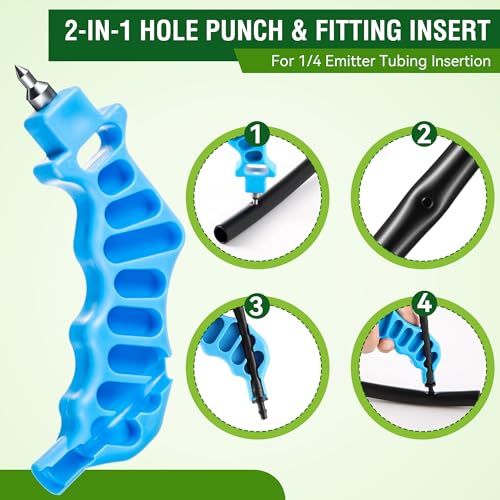 3PCS Drip Irrigation Hole Punch Tool for 1/2" PE Tubing