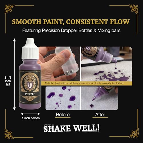 Ludus Bellum Miniature Paint Purple Color 18ml Precision Dropper Bottle - color: Purple