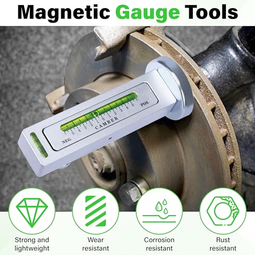 Sixzoo Wheel Alignment Tool, Universal Camber Alignment Tool - color: Silver