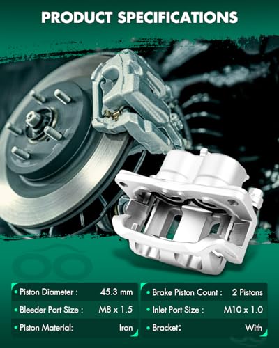 SCITOO - Front Right Disc Brake Caliper Assembly with Bracket For Mazda - size: Front Passenger[18B5027S]