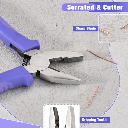 4.5 Inch Mini Lineman's Pliers with Wire Cutter - size: 4.5" Lineman's Pliers with Wire Cutter