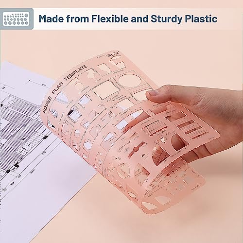 Mr. Pen- House Plan, 3 pcs, Interior Design and Furniture Templates - color: Pink, size: 3 pcs