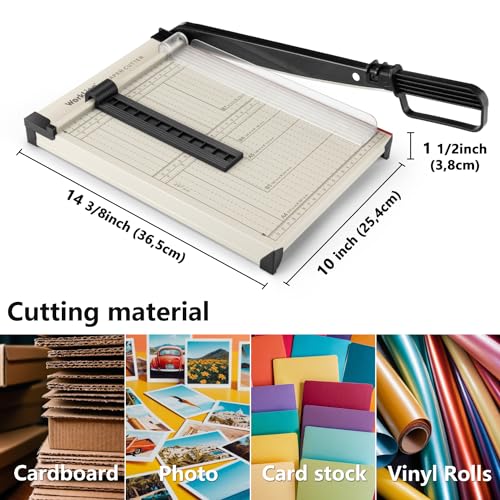 WORKLION 12'' Guillotine Paper Cutter with Safety Design, Paper Trimmer - size: 12"