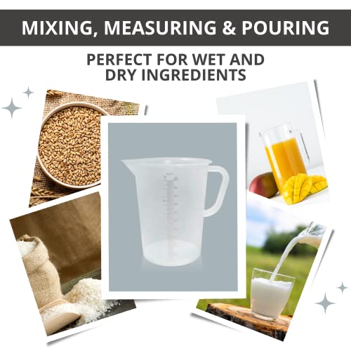 Plastic Graduated Measuring and Mixing Pitcher, 2000ml - size: 2 Liter