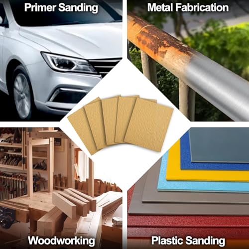 SPEEDWOX 1/4 Sheet Sandpaper Sheets 25PCS Premium Sand Paper 180 Grit Sanding Sheets 5.5" x 4.5" Sandpaper for Wood Metal Automotive Furniture Woodworking Clip-On, Hand Sanding Blocks - style: 180 Grits