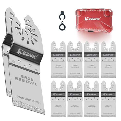 EZARC Diamond Oscillating Saw Blades for Grout and Mortar, 10-Pack - size: 10Pcs