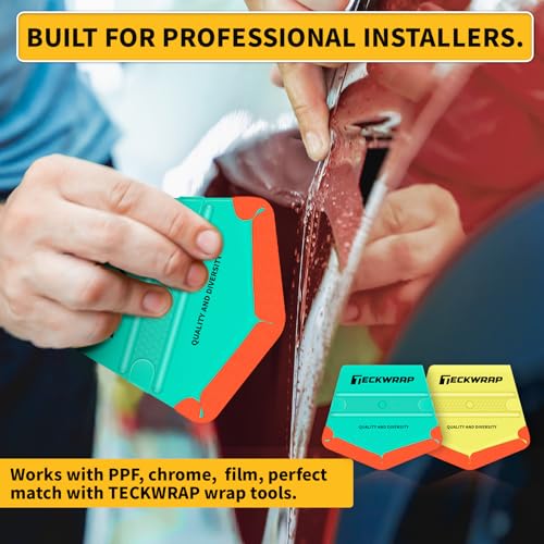 TECKWRAP Felt Squeegee for Vinyl Wrap Window Tint, V-Shape, Soft/Med - color: 2pcs V-shape