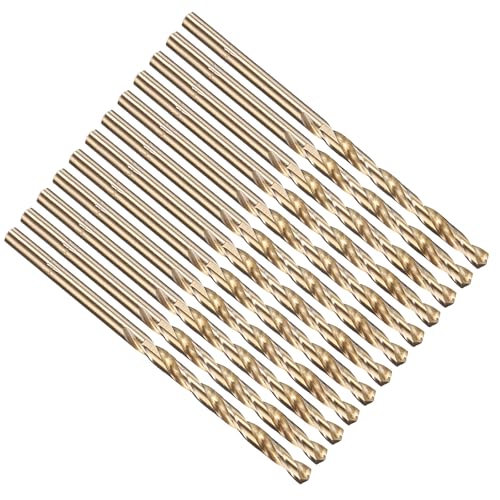 PATIKIL #22 Drill Bit Micro M2 High-Speed Steel 135° Gold Finish 12Pcs - size: #22