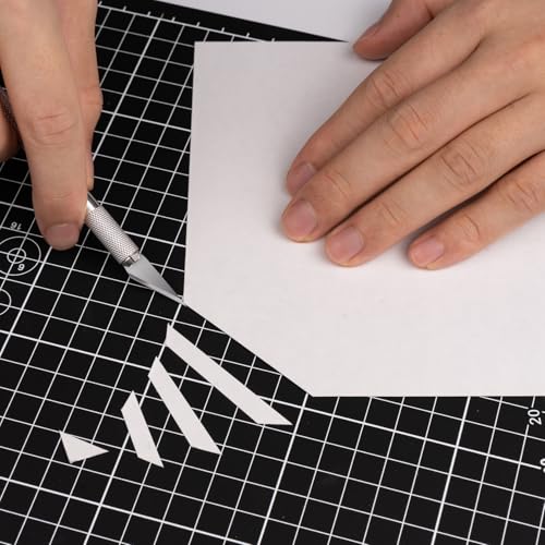 DIYSELF 12in×18in Cutting Mat, A3 Fabric Craft Mat, Paper Craft Tools - color: Black, size: 18"L x 12"W
