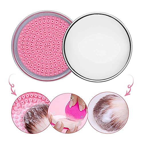 DUcare Makeup Brush Cleaner Shampoo Soap Solid Brush Cleaning Mat Removes Cosmetic Color Brush Cleaner Pad for Cleaning Makeup Sponges Brushes - color: B-Cleaner-Coconut