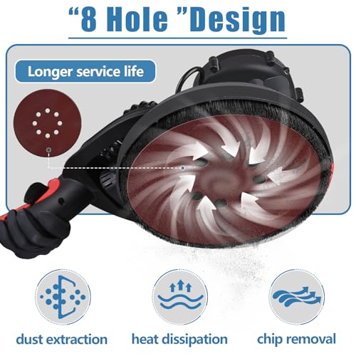 20 PCS 9 Inch 8 Hole Sanding Discs, 120 Grit Hook and Loop Round Sandpaper - color: 120Grit 20PCS