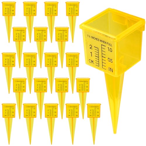 Rain Gauge Outdoor, 1.5" Sprinkler Gauge Lawn Water Gauge for Rain