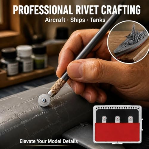 Model Rivet Maker Tool with Handle for Model Hobby Craft Building Accessories Tool - size: RM-S3