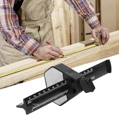 Parallel Marking Gauge 0-150mm – Steel Tip Scriber Tool for Woodworking & Metal, Precision Measuring with Comfort Grip and Carbide Compatibility