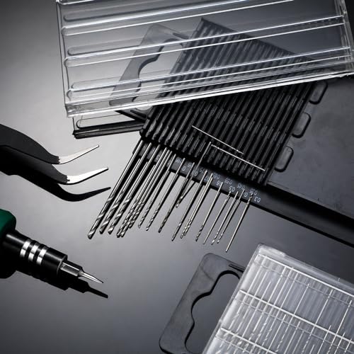 Honoson 100 Pieces Micro Drill Bit Set Small Hss Twist for Precision