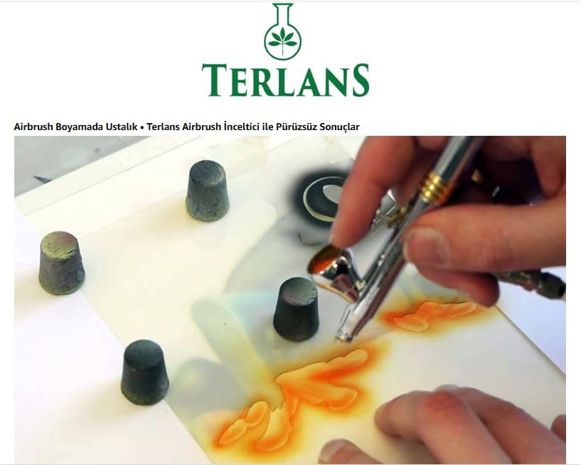 TERLANS Acrylic Airbrush Cleaner 8.4 Fl. Oz (250 ml)
