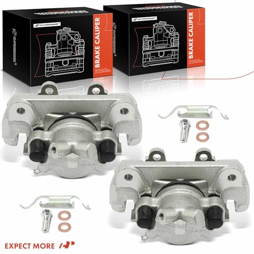 A-Premium Front Left and Right Side Disc Brake Caliper with Bracket - style: Front Driver and Passenger Side