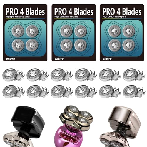 Shaver Replacement Blade Compatible with Skulls Pitbulls Head Shaver - size: 1 Count (Pack of 12)