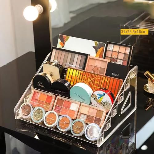 Acrylic Paint Organizer & Paint Brush Holder Paint Storage Rack Light Paint Can Storage Organizer Acrylic Display Rack for Craft Hobby Miniature Model Makeup Essential Oils
