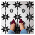 Cutting Edge Stencils Star Tile Stencil - Large Floor Stencils for Painting - Reusable Mylar Floor & Wall Paint Stencil - DIY Home Makeover Decor (Medium 8x8) - size: Medium (8"x8")