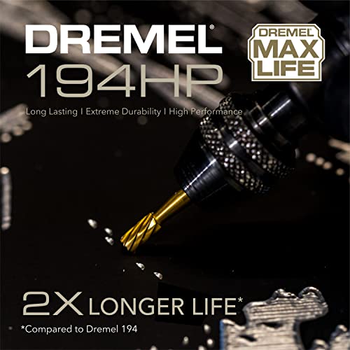 Dremel Max Life 194HP 1/8" (3.2mm) High Performance Rotary Carving Bit, 2-Pack - size: 1/8 in