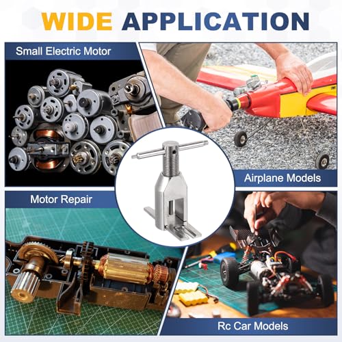 MECCANIXITY Upgraded Motor Pinion Remove Gear Puller Tool Set, RC Model Metal Motor Gear Puller for RC Drones Helicopters Small Hobby Motor Pinion Parts