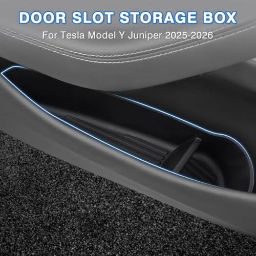 Shademax Car Door Organizer Tray for Tesla Model Y Juniper 2026 2025 / Y L - size: For Tesla Model Y Juniper 2025-2026