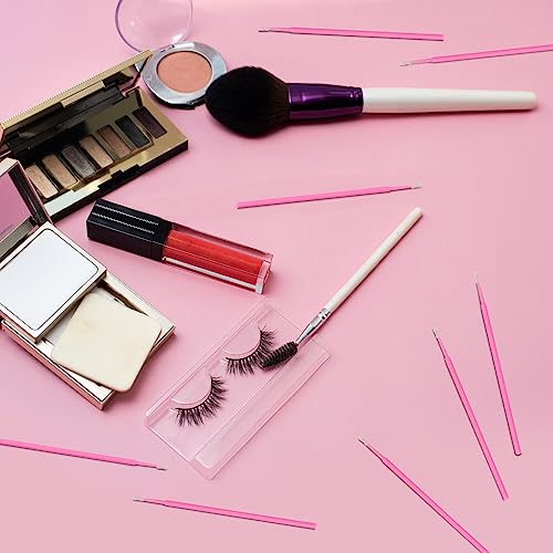 Eyxformula Microswabs for Eyelash Extensions, 500 PCS, Pink, 2.0mm Head - color: Pink - Normal Brush - 500 pcs