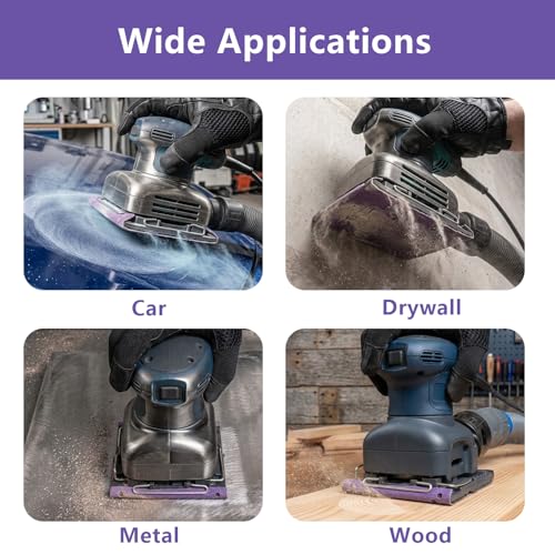220 Grit Hook and Loop Purple Ceramic Sandpaper Roll, 2-3/4" x 13 Yard Longboard Sand Paper, Wet Dry Continuous Roll for Auto, Wood, Metal - style: 220 Grit
