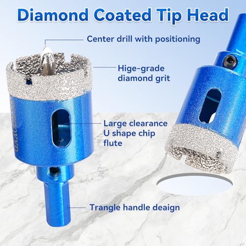 3/4 inch Diamond Hole-Saw Bits with Pilot Drill Bit 20mm Tile Hole Saws - size: 3/4'' | 20mm
