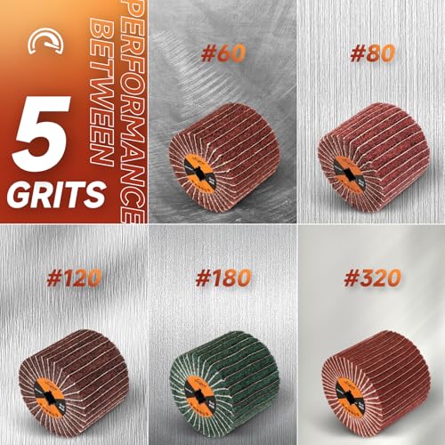 Surface Conditioning Tool 80 Grit Abrasive Drawing Polishing Drum - style: 80 grit with sandpaper