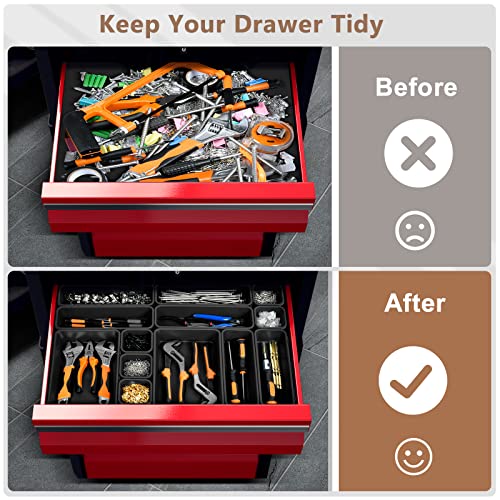 A-LuGei 【𝗠𝗶𝗹𝗶𝘁𝗮𝗿𝘆 Grade】 Tool Box Organizer Garage Organization - size: 69pcs-5 Size