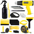 Vinyl Wrap Kit with 2000W Heat Gun, Car Wrap Kit and Window Tint Tools - color: yellow&black