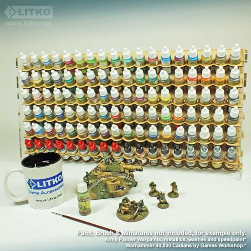 LITKO Paint Rack Storage Organizer | 108 Holes | 18mL Dropper Bottles - size: 108 Holes