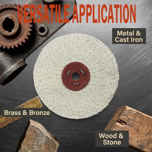 8 Inch Rigid Sisal Buffing Wheels with 5/8" Arbor Hole - style: 8" Sisal Wheel