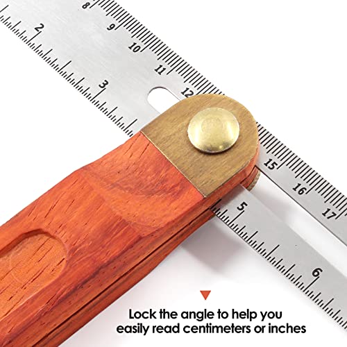 Bonsicoky 9 Inch T-Bevel Angle Finder Sliding Gauge