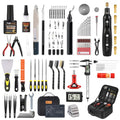 141Pcs 3D Printer Accessories with 4-Layer Slotted Case, Precision Workstation, Includes Digital Caliper, Cordless Rotary Tool, PTFE Nozzle Coating for Bambu Lab, Flashforge, Ender 3, Anycubic