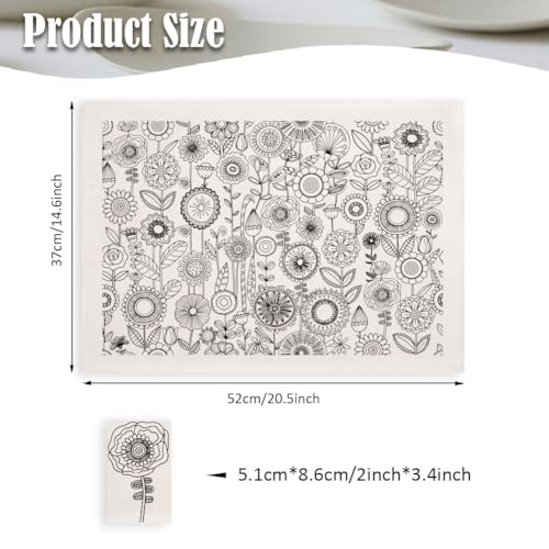 SUPERDANT 4PCS Flower Underglaze Paper Transfer for Pottery Sunflower Plant - style: Abstract Flowers